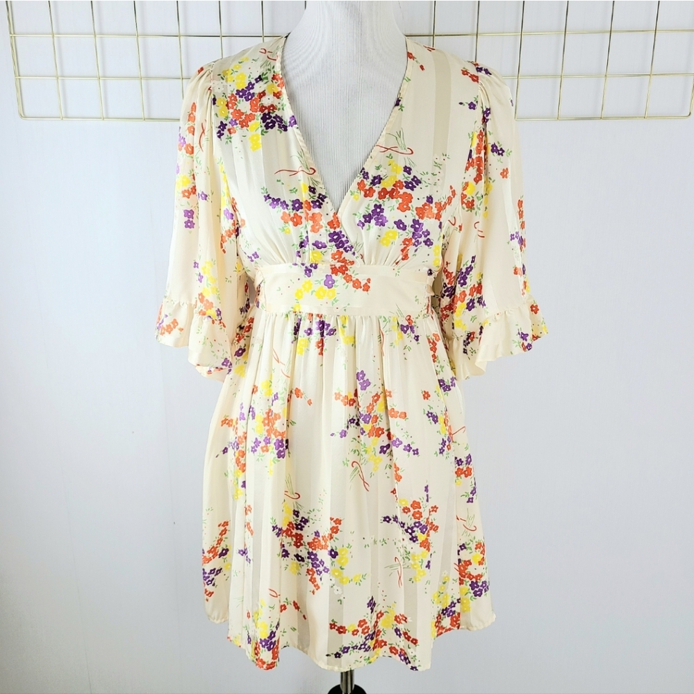 Betsey Johnson New York 90s Y2K Black Label Silk Vintage USA Babydoll Dress
